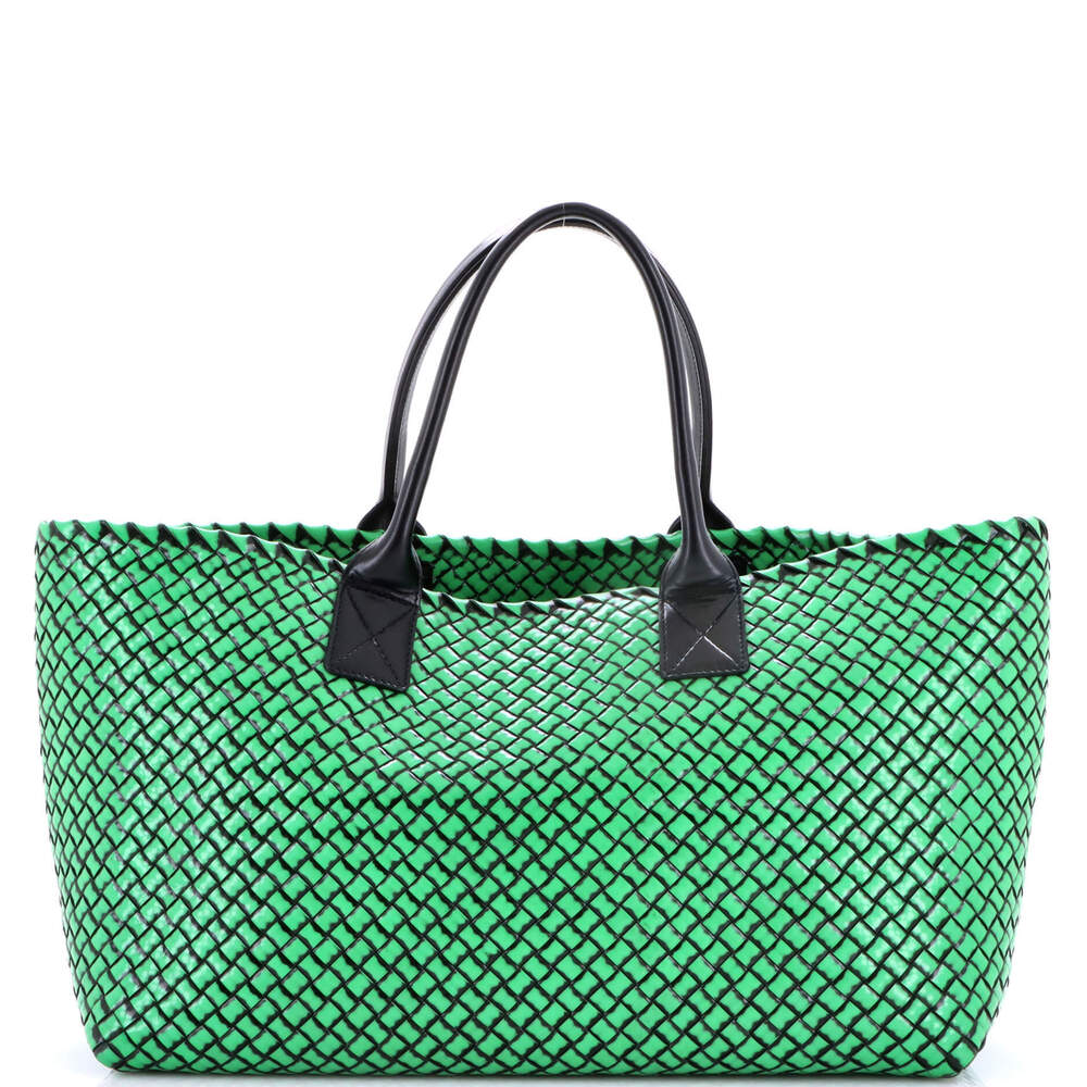 Bottega Veneta Medium Cabat Tote Intrecciato Brushed Calfskin